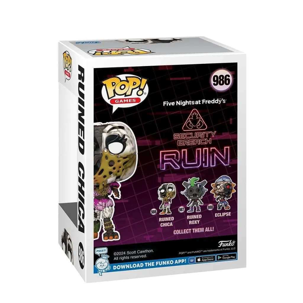 funko pop! games: five nights at freddy’s – ruined chica #986 - slika 2