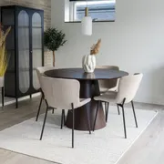 blagovaonska stolica maceda, materijal: boucle - slika 6