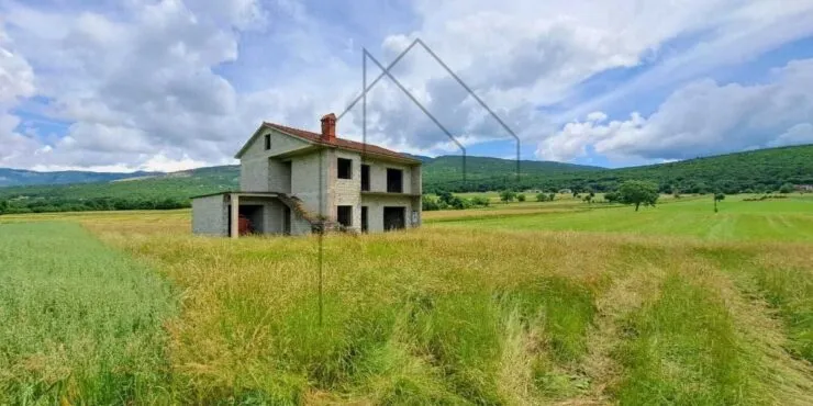 istra, boljun, kuća u izgradnji s otvorenim pogledom - slika 2