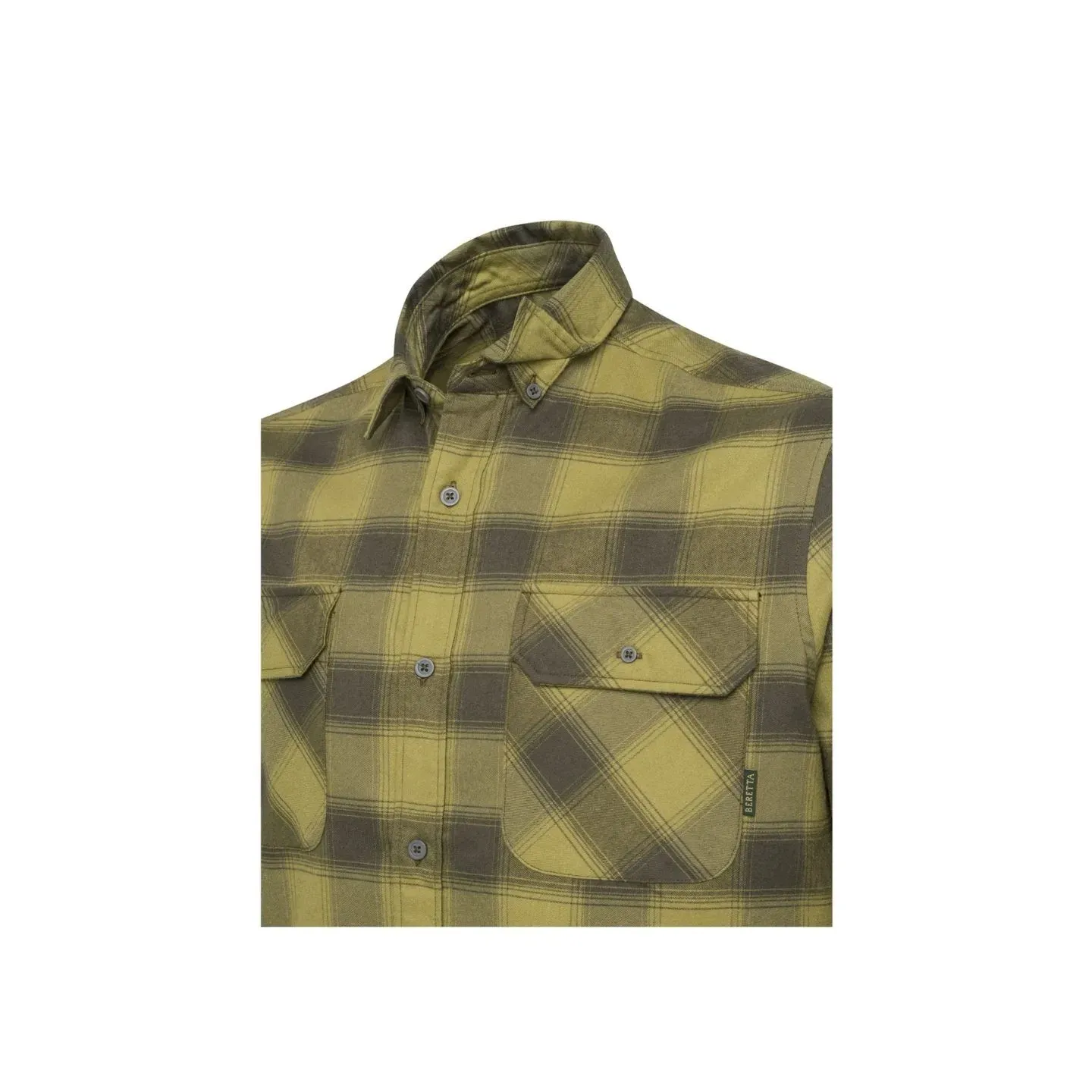 flanel košulja beretta moss check zelena - slika 2