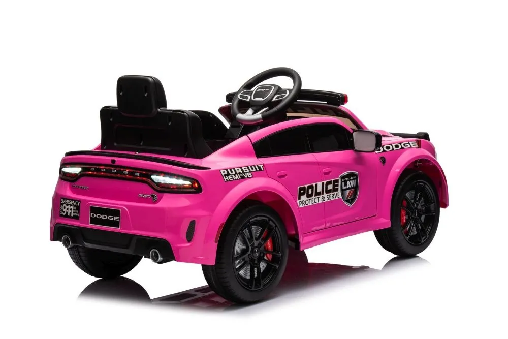 licencirani policijski auto na akumulator dodge charger - rozi - slika 5