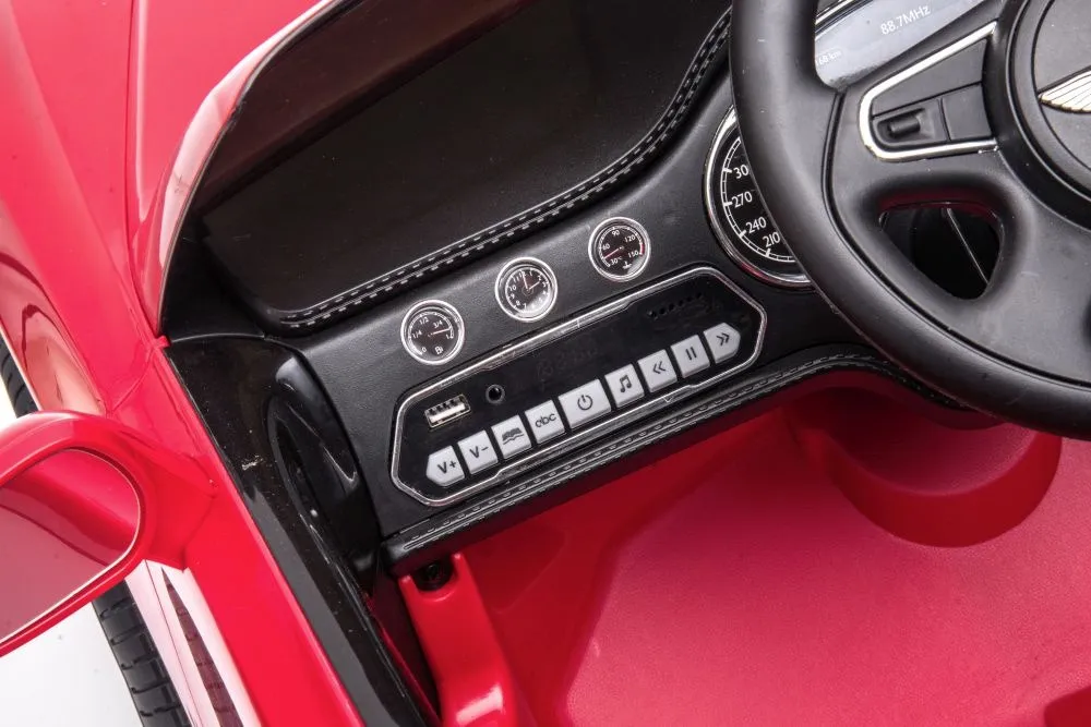 licencirani auto na akumulator bentley mulsanne - crveni/lakirani - slika 8