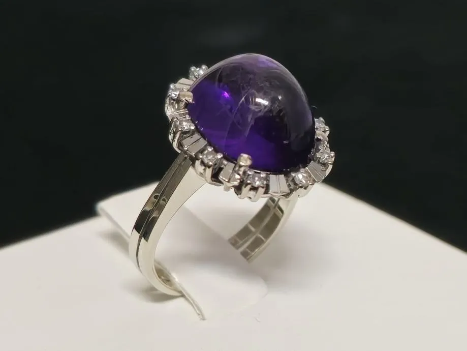 zlatni prsten s dijamantima (14k) 0,15ct / r1, rate ! - slika 2