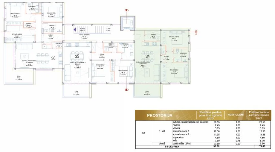 privlaka (zadar) - dvosoban apartman 200 m od mora - prvi kat - slika 5