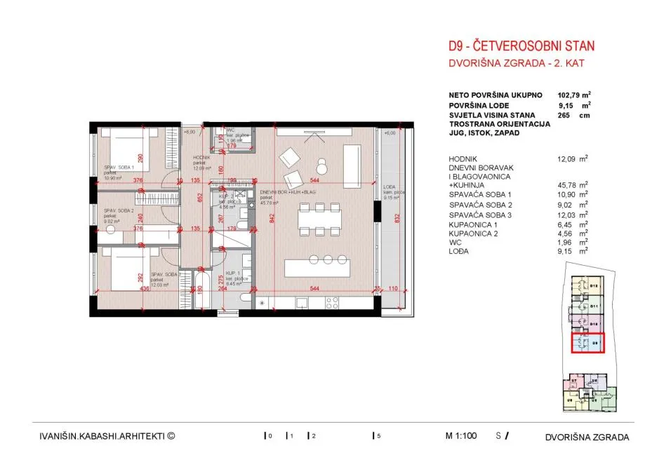 stan: zagreb (lašćina),kvatrić,četverosobni 109.00 m2, novogradnja - slika 8