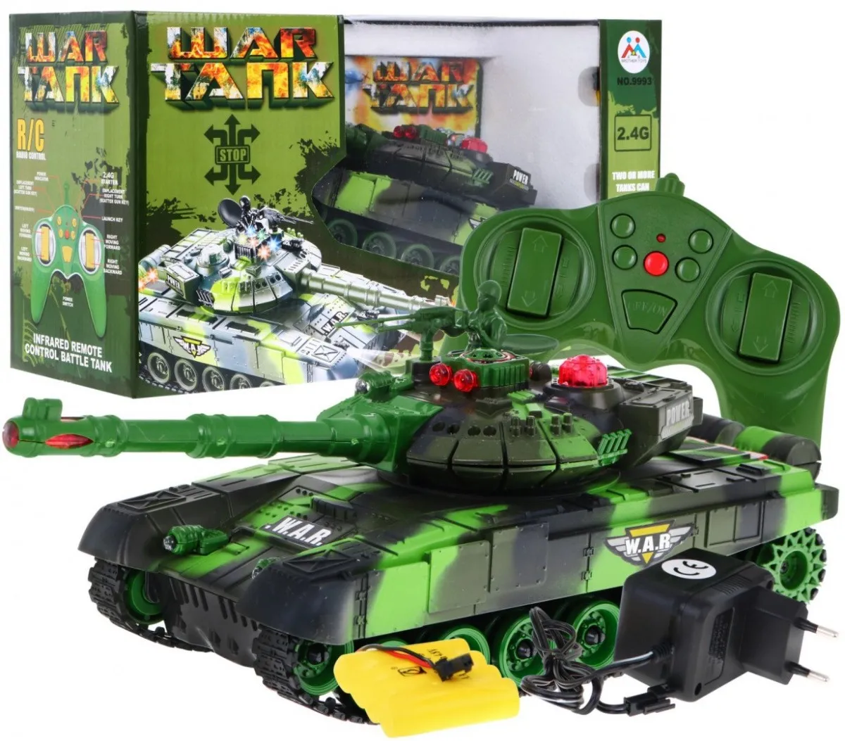 r/c tank camouflage green 2.4 ghz - slika 2