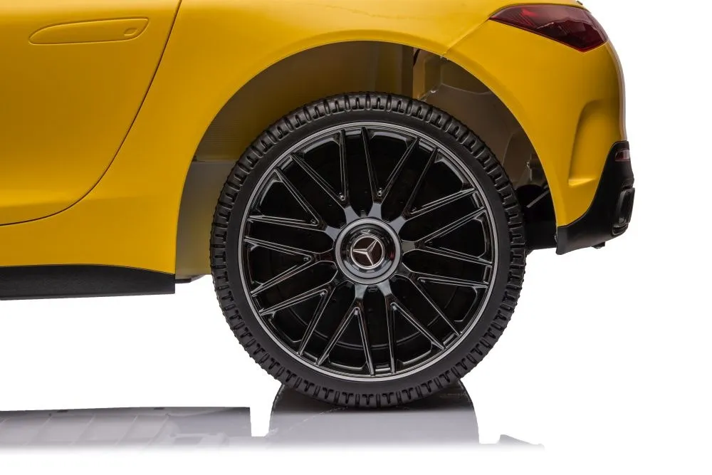 licencirani auto na akumulator mercedes amg sl63 - žuti/lakirani - slika 10