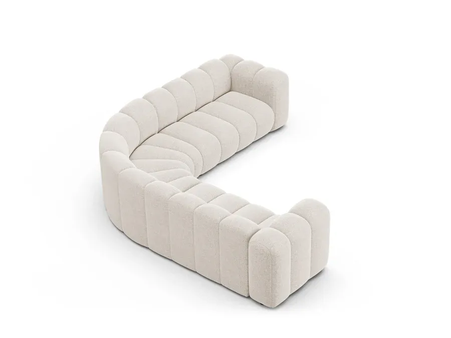 kutna garnitura lupine 280x280cm, materijal: chenille eden - slika 3