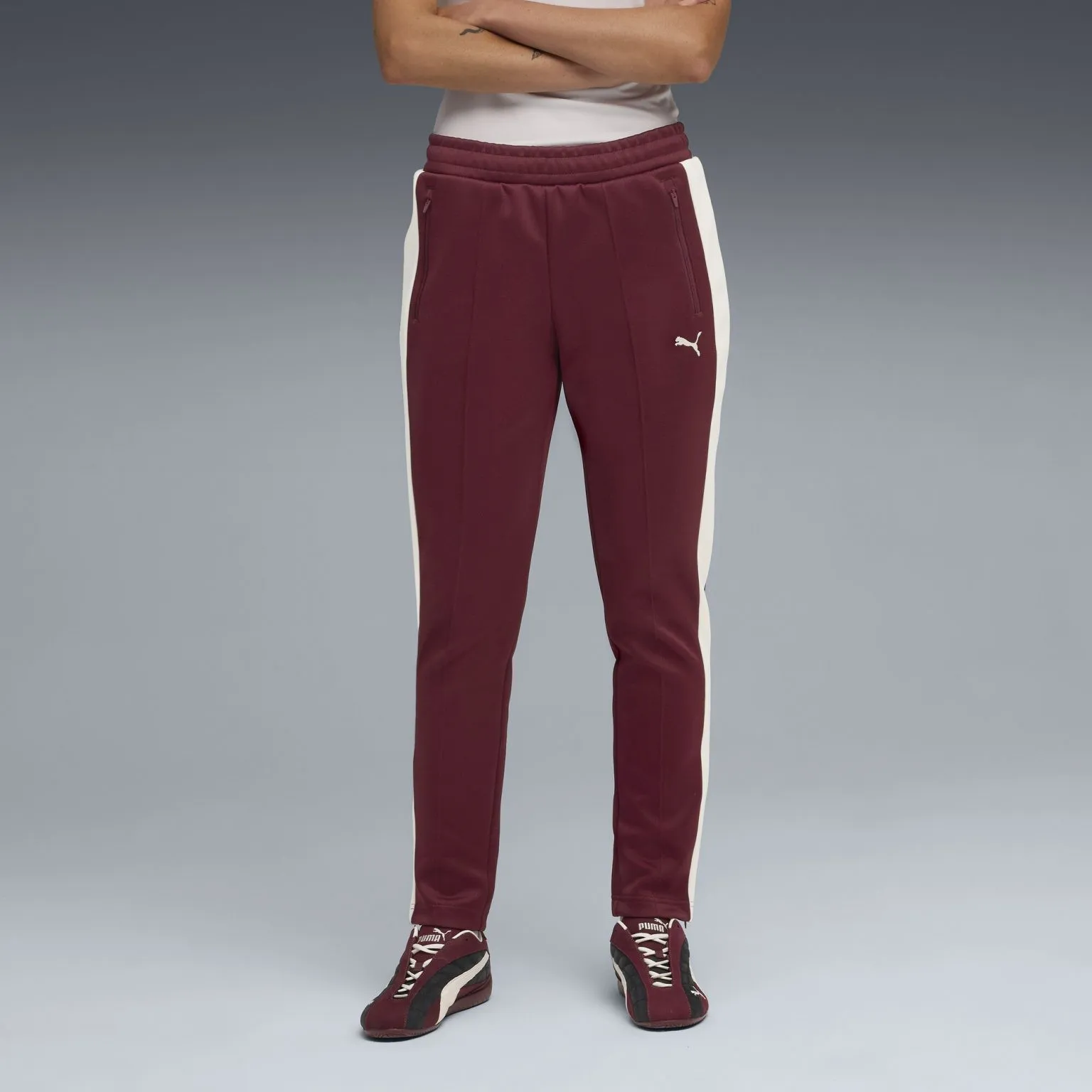 puma t7 always on slim track pants ruby - slika 2