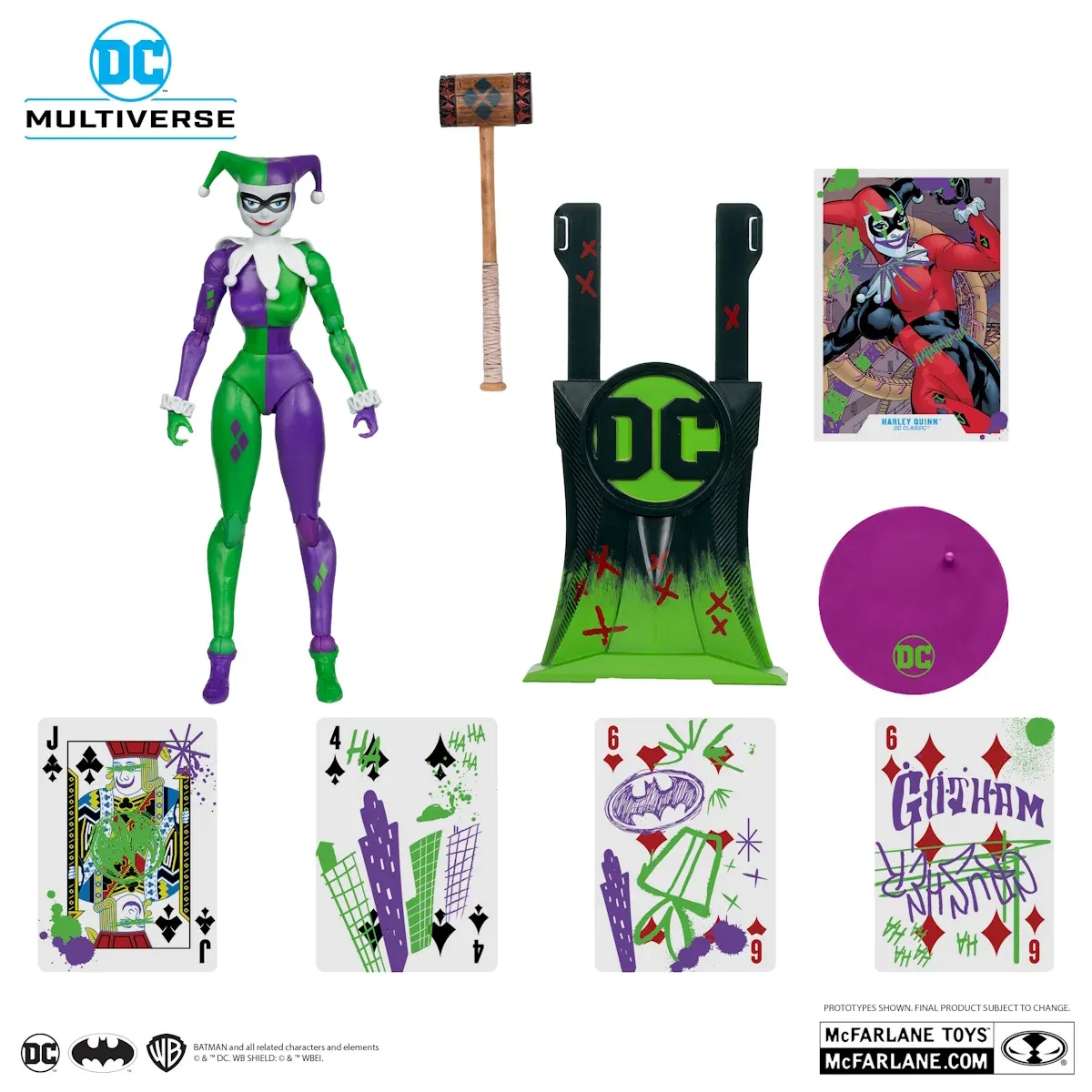 mcfarlane gold label – harley quinn (jokerized) figura, 18cm - slika 8