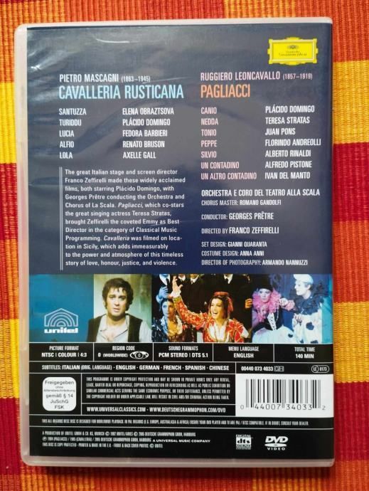 mascagni cavalleria rusticana pretre leoncavallo pagliacci pretre - slika 2