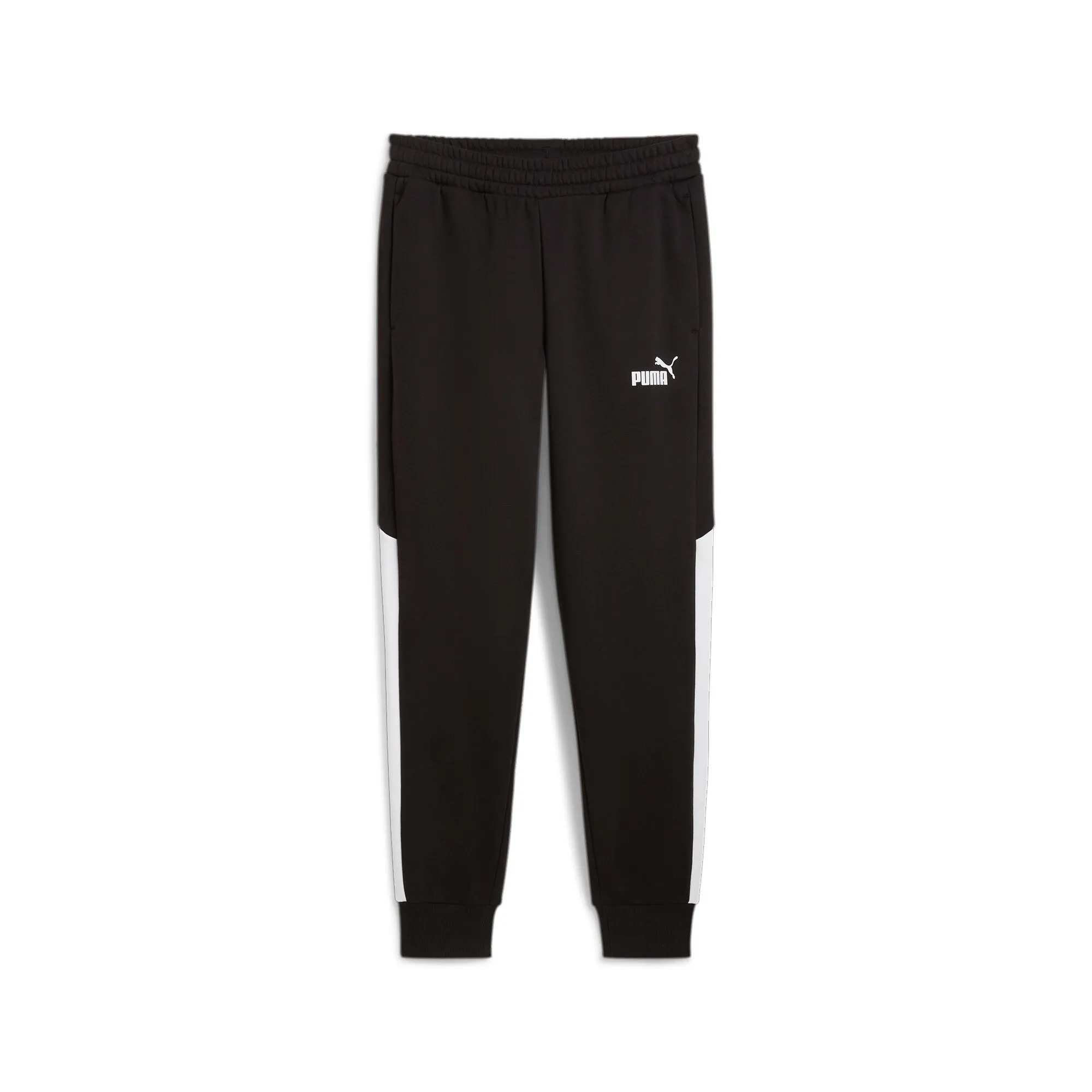 puma power colorblock sweatpants black - slika 1