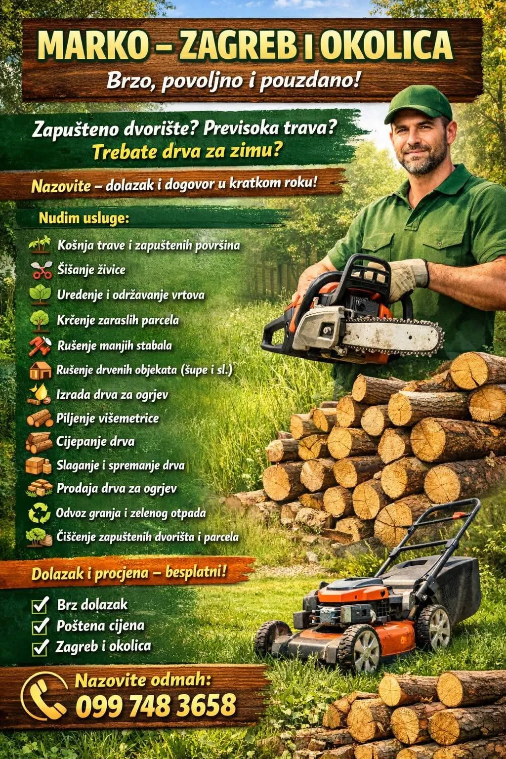🌿 Trebaš uredan i njegovan vrt bez muke? 🌿 - Zagreb