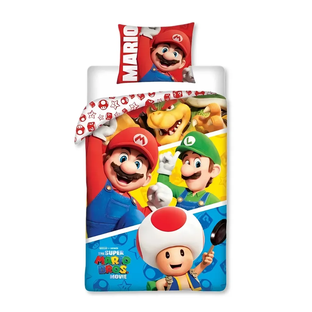 Super Mario Bros. dječja posteljina, 140×200 cm - Zagreb