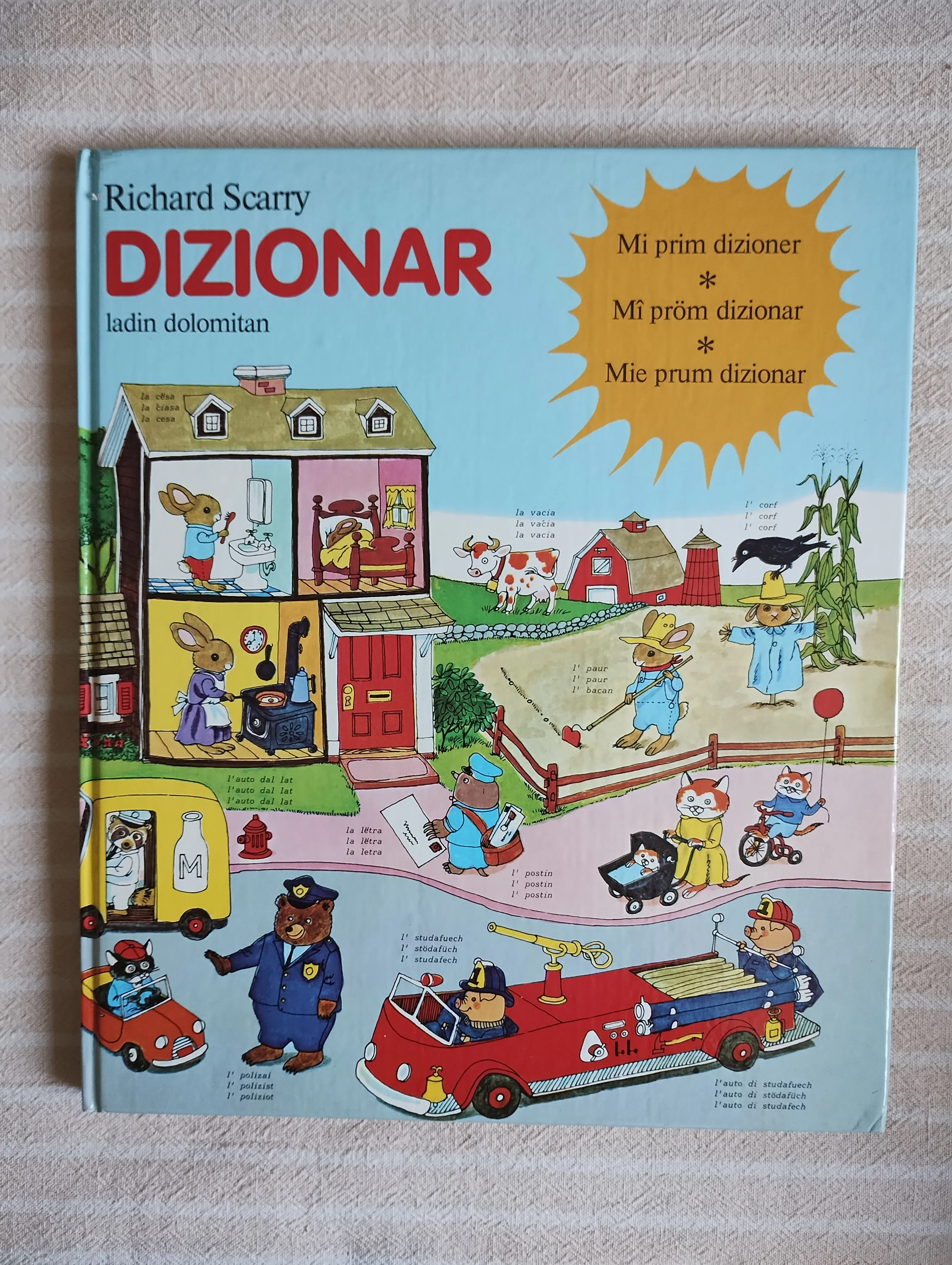 R. Scarry Dizionar Ladin Dolomitan Dictionary Rjecnik Slikovni - Paljevine, Ivanska