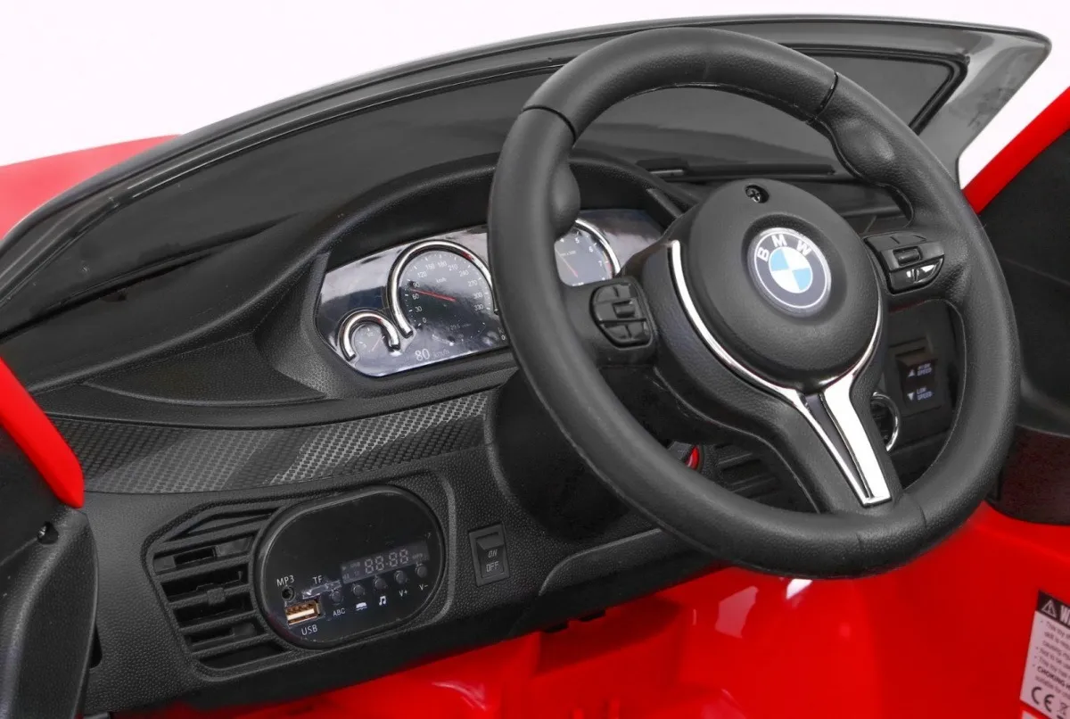 licencirani auto na akumulator bmw x6m - crveni - slika 4
