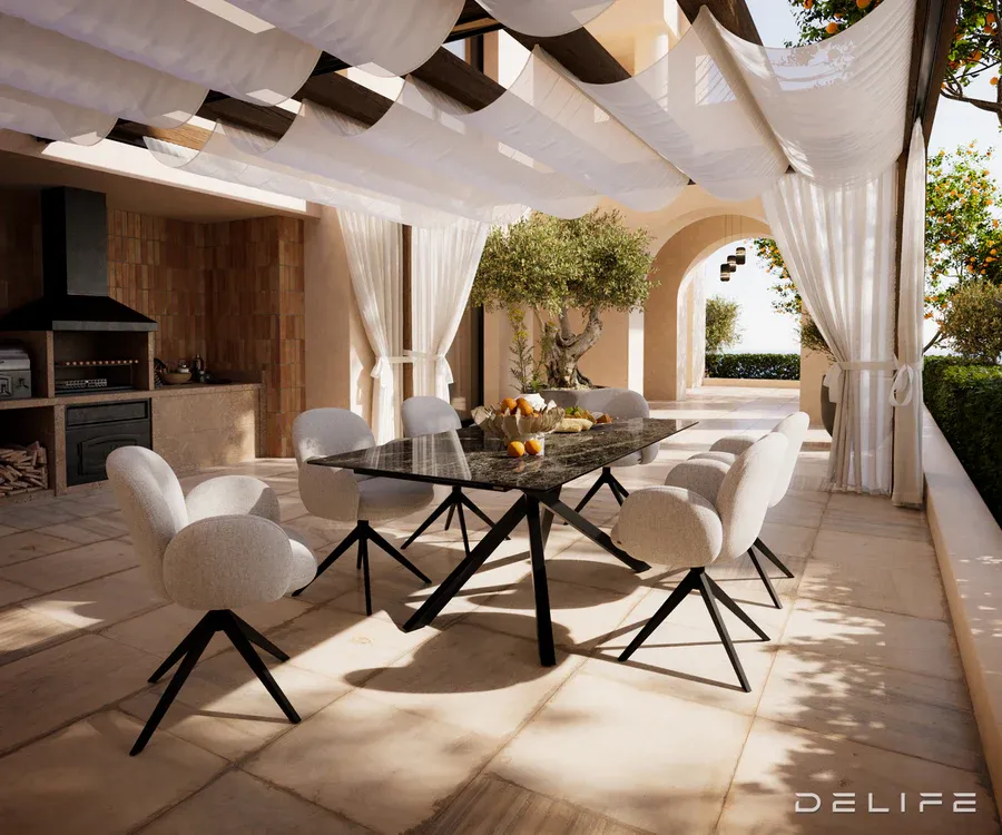 outdoor stol edge 200x100cm, materijal: keramika emperador extra luci - slika 7