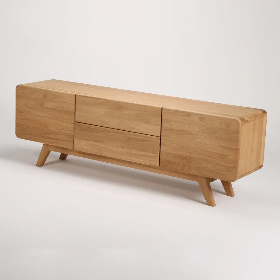 Tv Komoda Luba 180x40.3cm, Materijal: Puno drvo Hrast - Čakovec, Čakovec-zapad