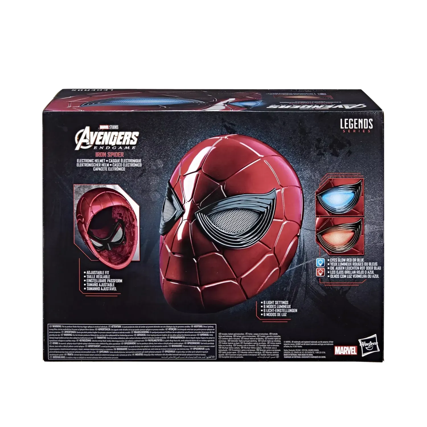 marvel legends series – iron spider electronic helmet - slika 10