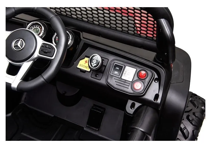 licencirani auto na akumulator mercedes unimog s 4×4 – crveni - slika 8