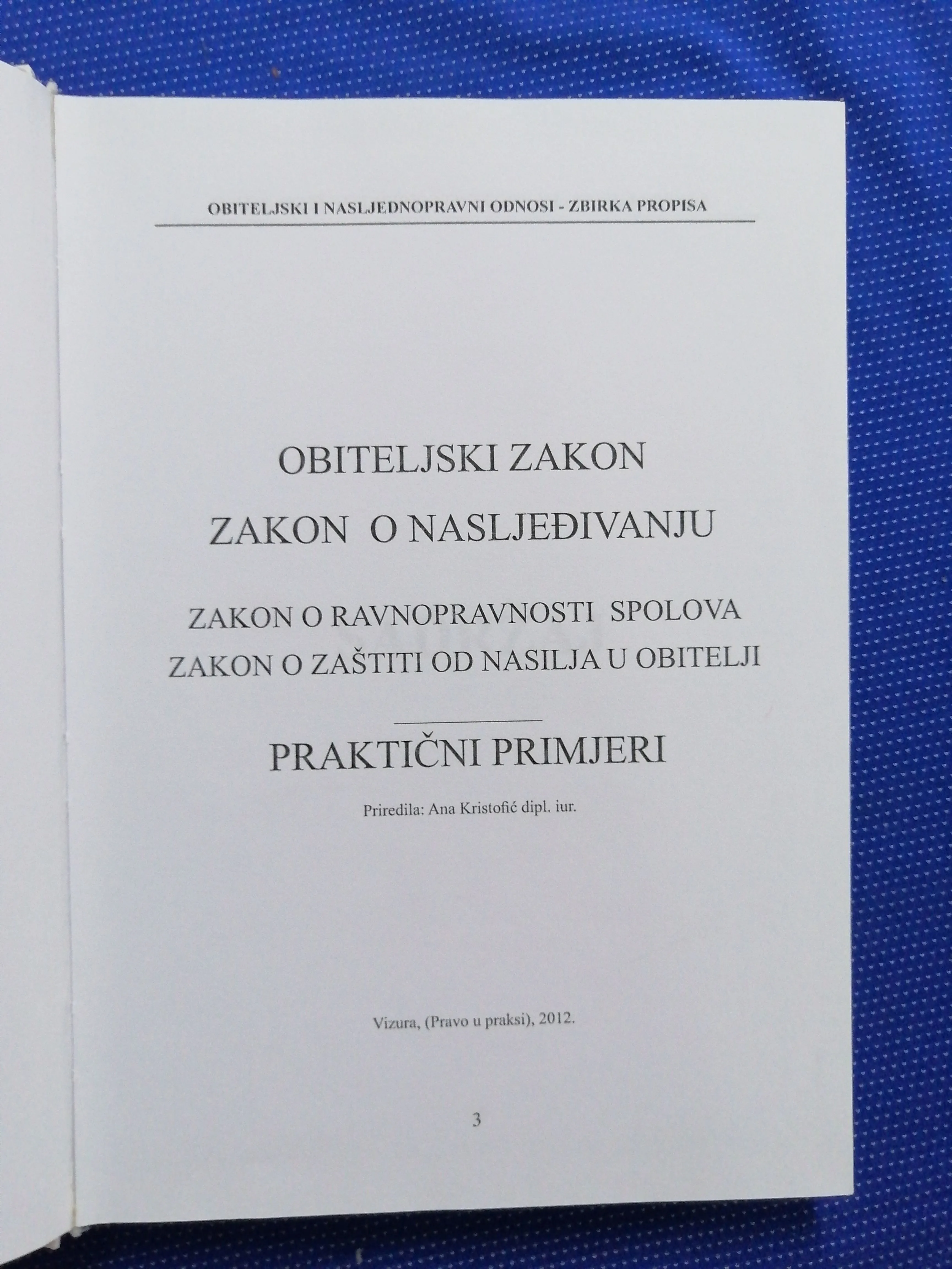 ana kristofić – obiteljski zakon, zakon o nasljeđivanju - slika 2