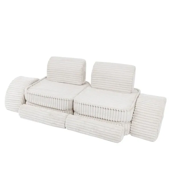 modularna sofa - bijela - slika 8