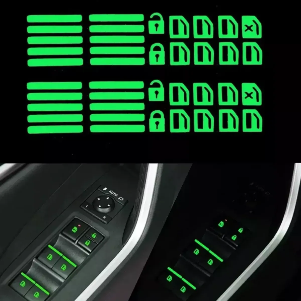 fluorescentne naljepnice za tipke automobila - slika 6