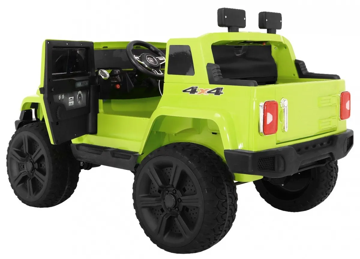 auto na akumulator mighty jeep 4x4 - zeleni - slika 5