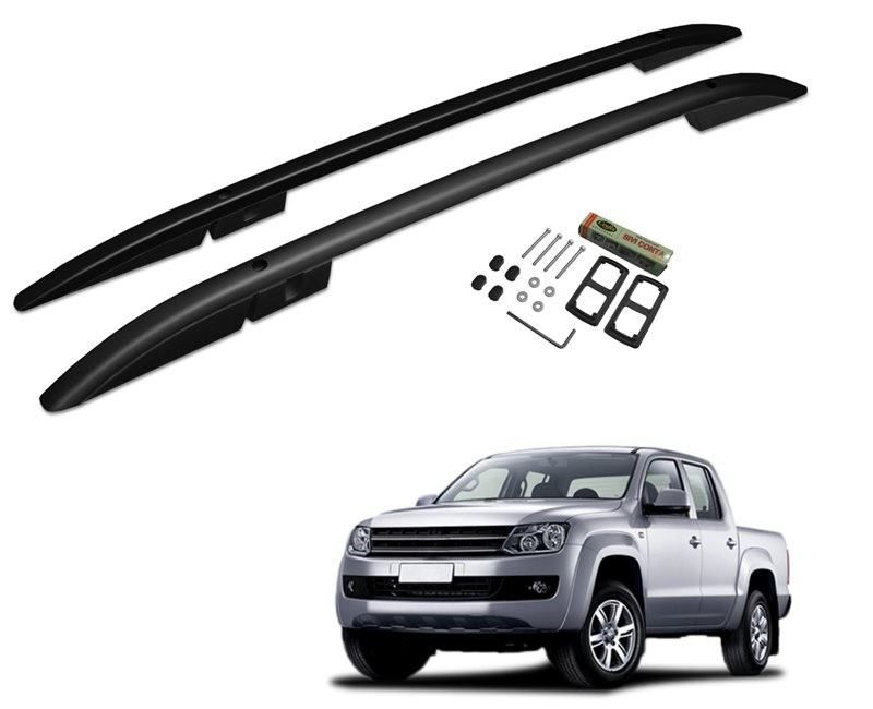 uzdužni alu krovni nosači za vw amarok - srebrni ili crni - slika 7