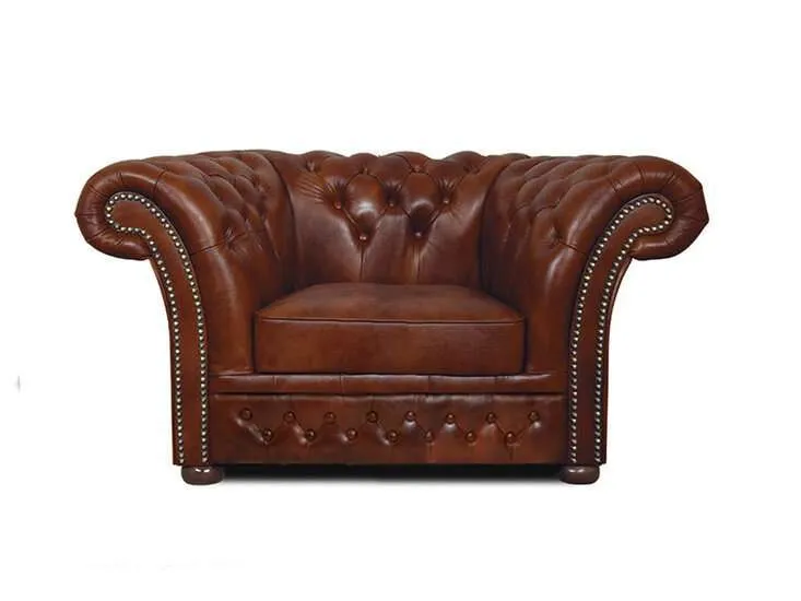 Chesterfield Fotelja Winfield Basic Luxe Leather | 1-sjedište - Ježdovec, Zagreb