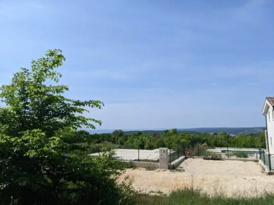 labin, zemljište s građevinskom dozvolom, pogled na more 734 m2 - slika 2