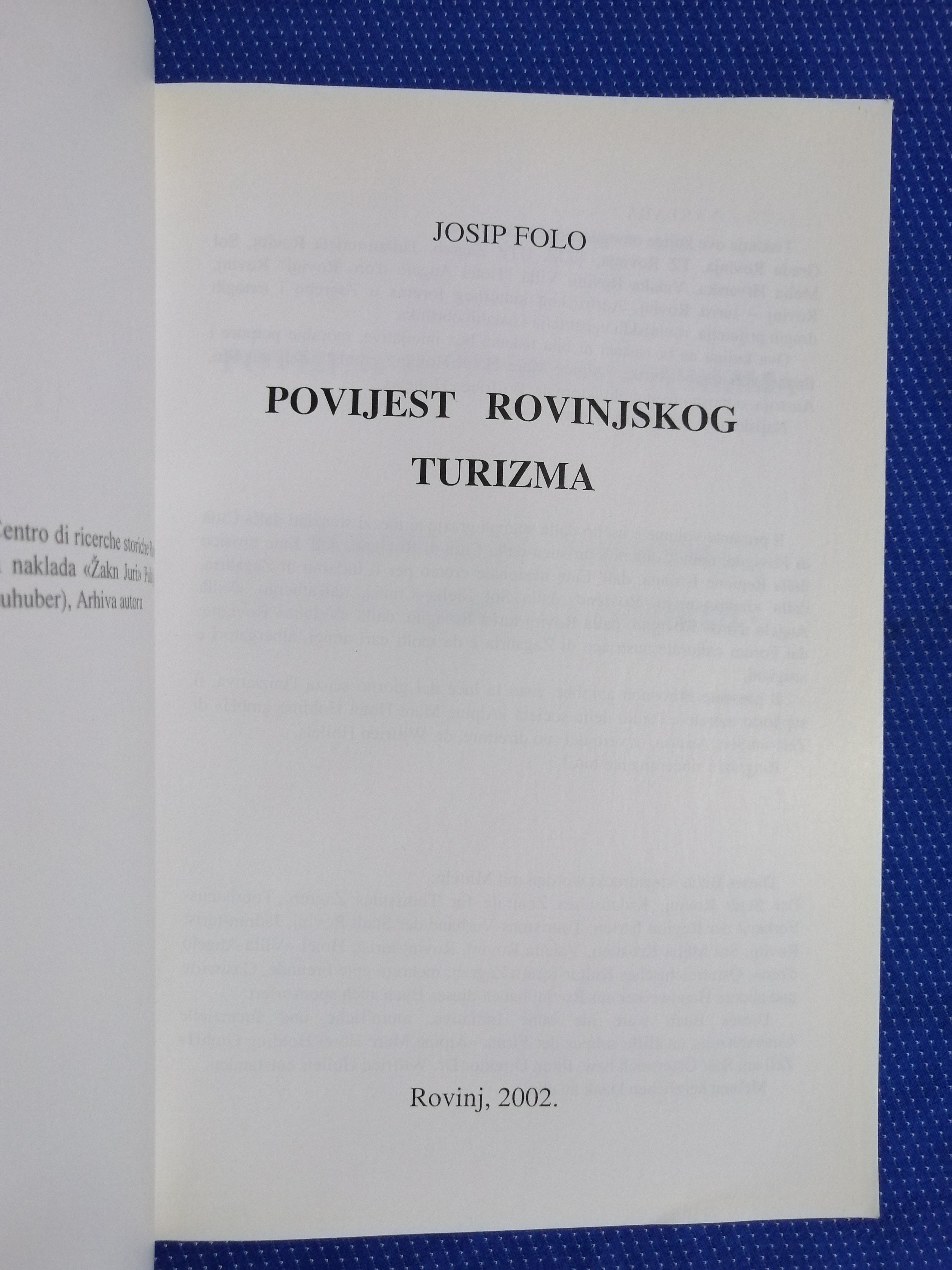 josip folo – povijest rovinjskog turizma - slika 2
