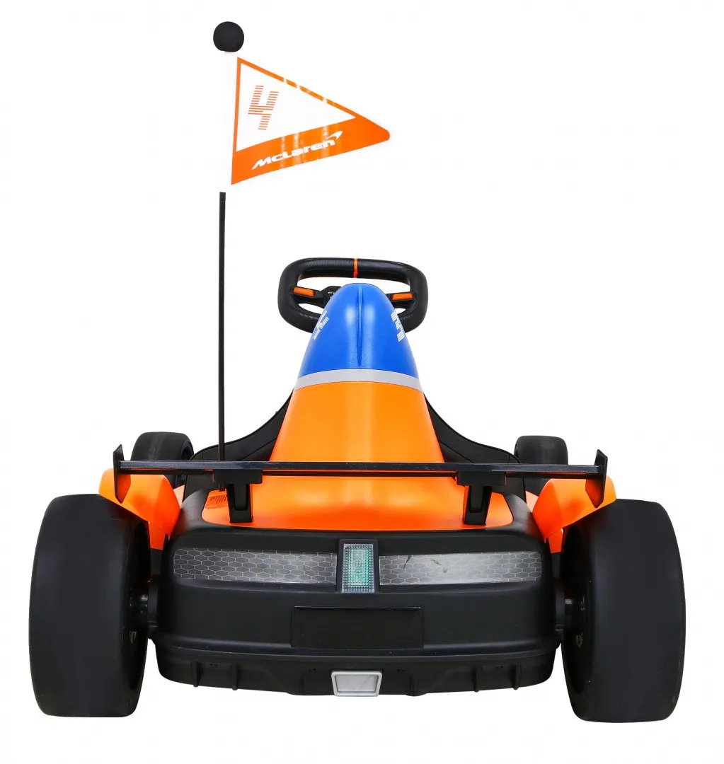 licencirani go-kart na akumulator mclaren drift - narančasti - slika 4