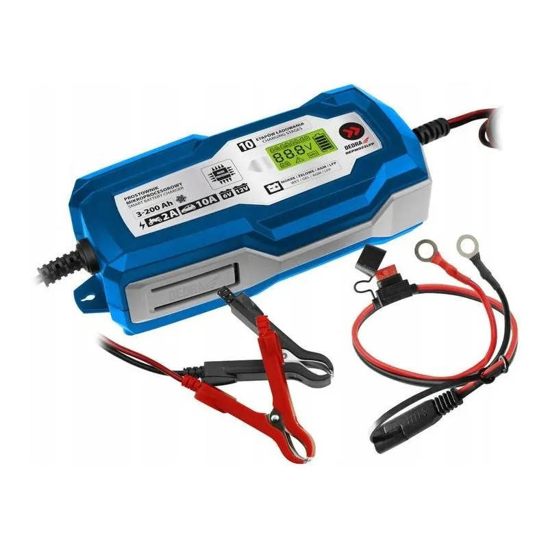 Punjač akumulatora 10A LCD , 6V/12V ,3-200Ah - Prelog