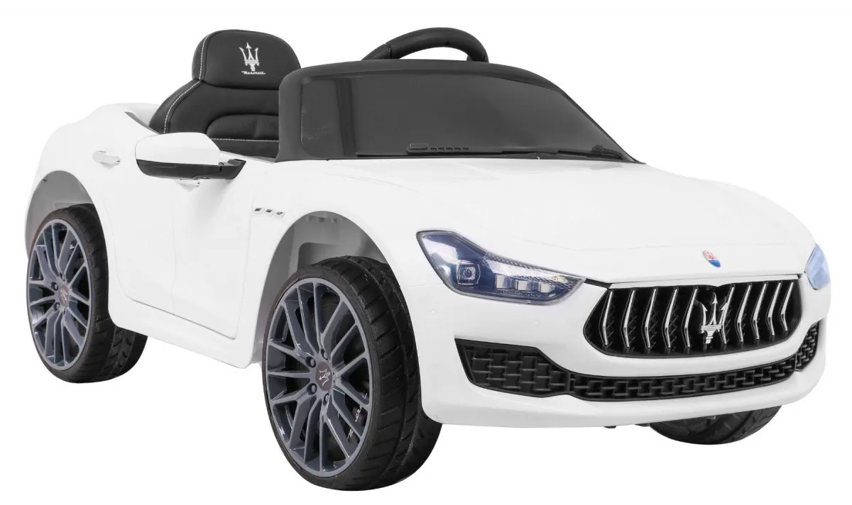 licencirani auto na akumulator maserati ghibli - bijeli - slika 7
