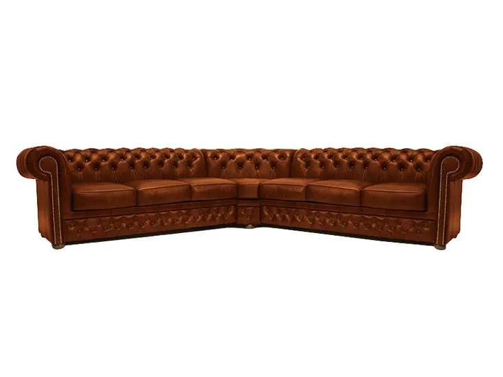Chesterfield Kutna Garnitura First Class Leather | Cloudy Caramel - Ježdovec, Zagreb