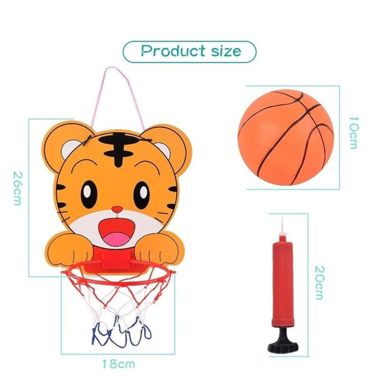 komplet za košarku za djecu - cartoon basketball - slika 5