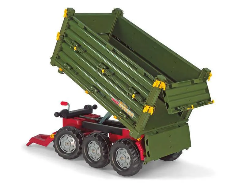 rolly toys prikolica multi zelena - 3 osovine - slika 2