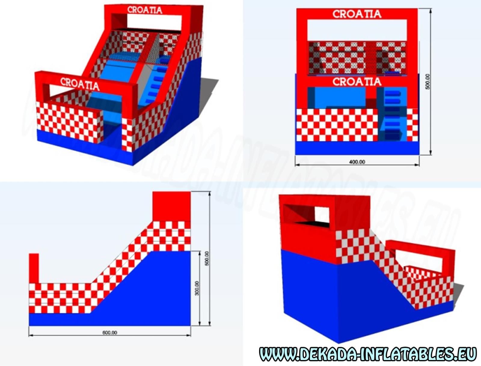 Croatia - Tobogan na napuhavanje - NOVO - Našice
