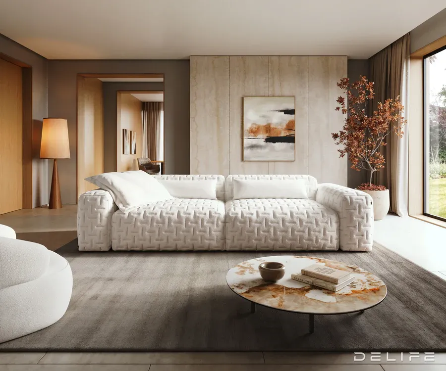 modularna sofa freestyle 280x110cm, materijal: boucle - slika 3