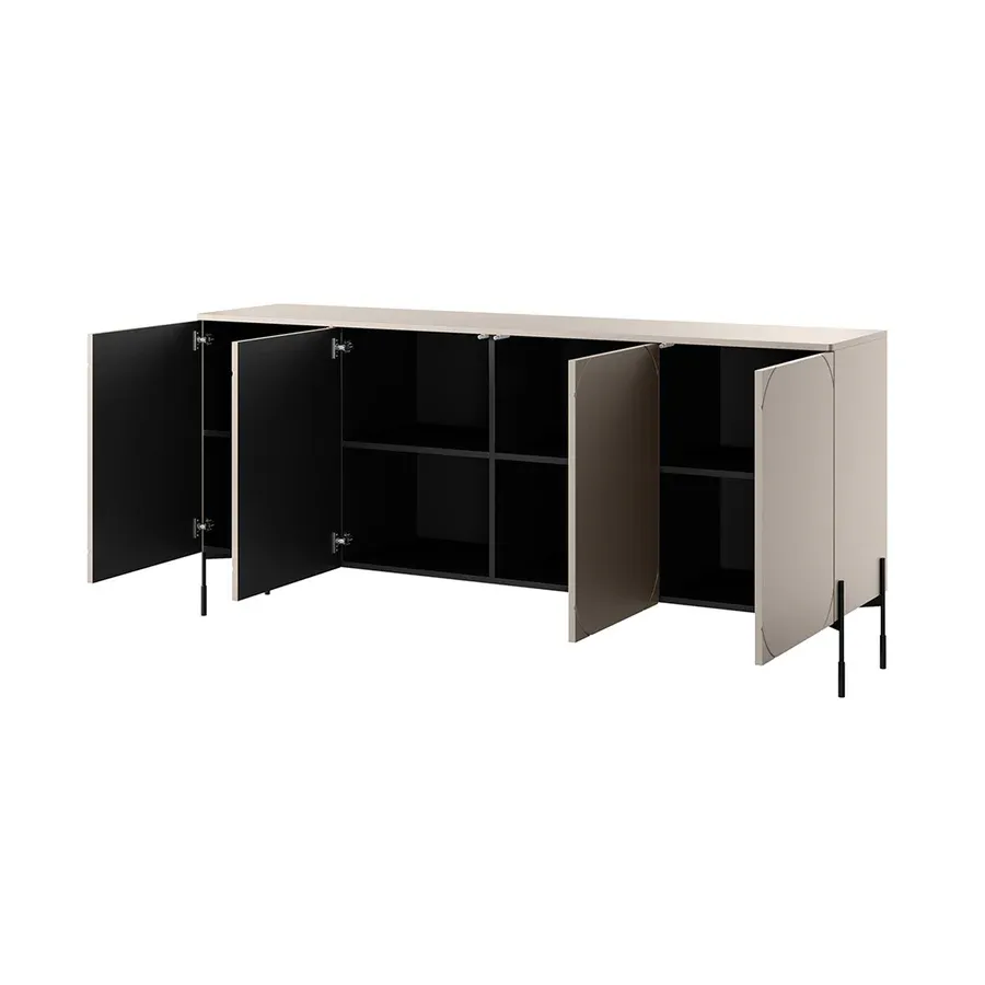 komoda sonatia 200cm, 4 vrata, materijal: mdf - slika 4