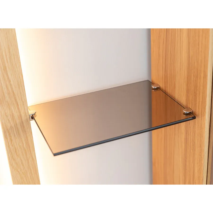 vitrina collodi 73x195cm, materijal: masivno drvo hrast - slika 5
