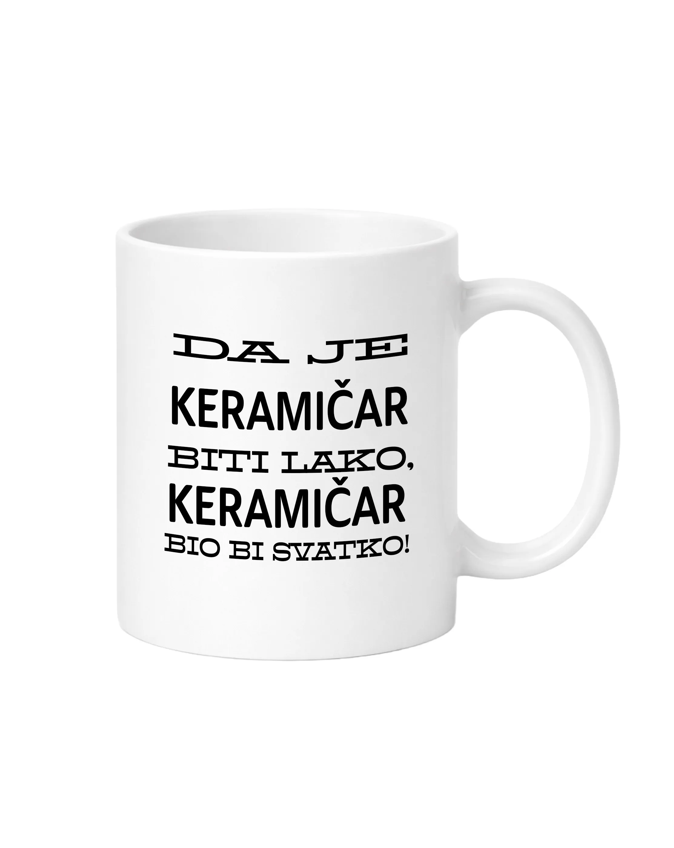 Šalica da je keramičar biti lako - Prozor, Otočac