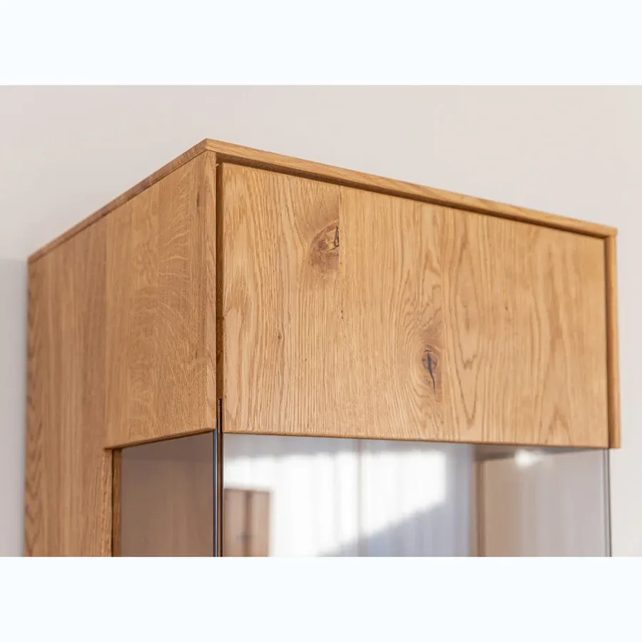 vitrina collodi 43x205cm, materijal: masivno drvo hrast - slika 8