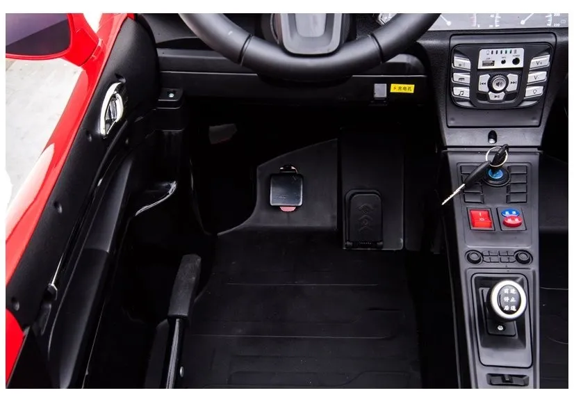auto na akumulator ysa021a - dvosjed - žuti/lakirani - slika 7