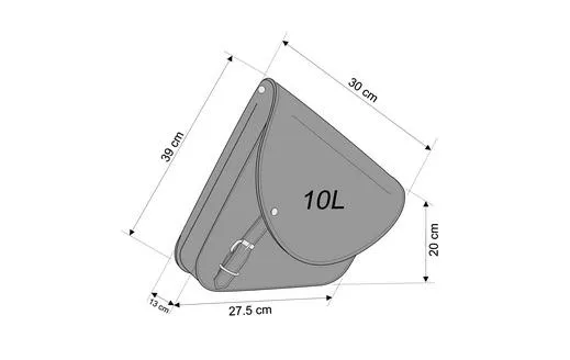 customacces leather saddlebags barcelona univesal support - slika 3
