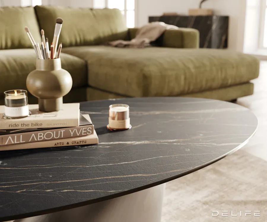 klub stolić edge 140x80cm, materijal: keramika laminam noir desir - slika 6