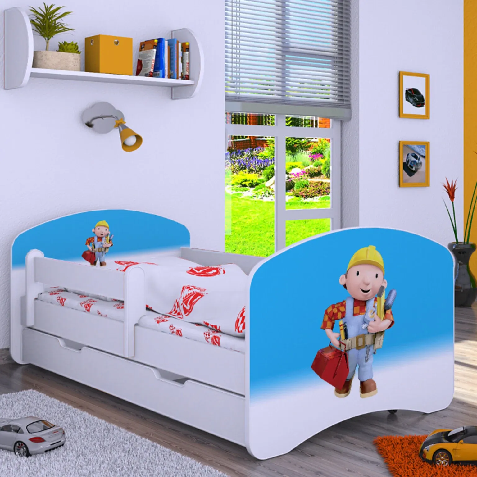 Drveni dječji krevet Happy Bob s ladicom – 140*70 - Nedeljanec, Vidovec