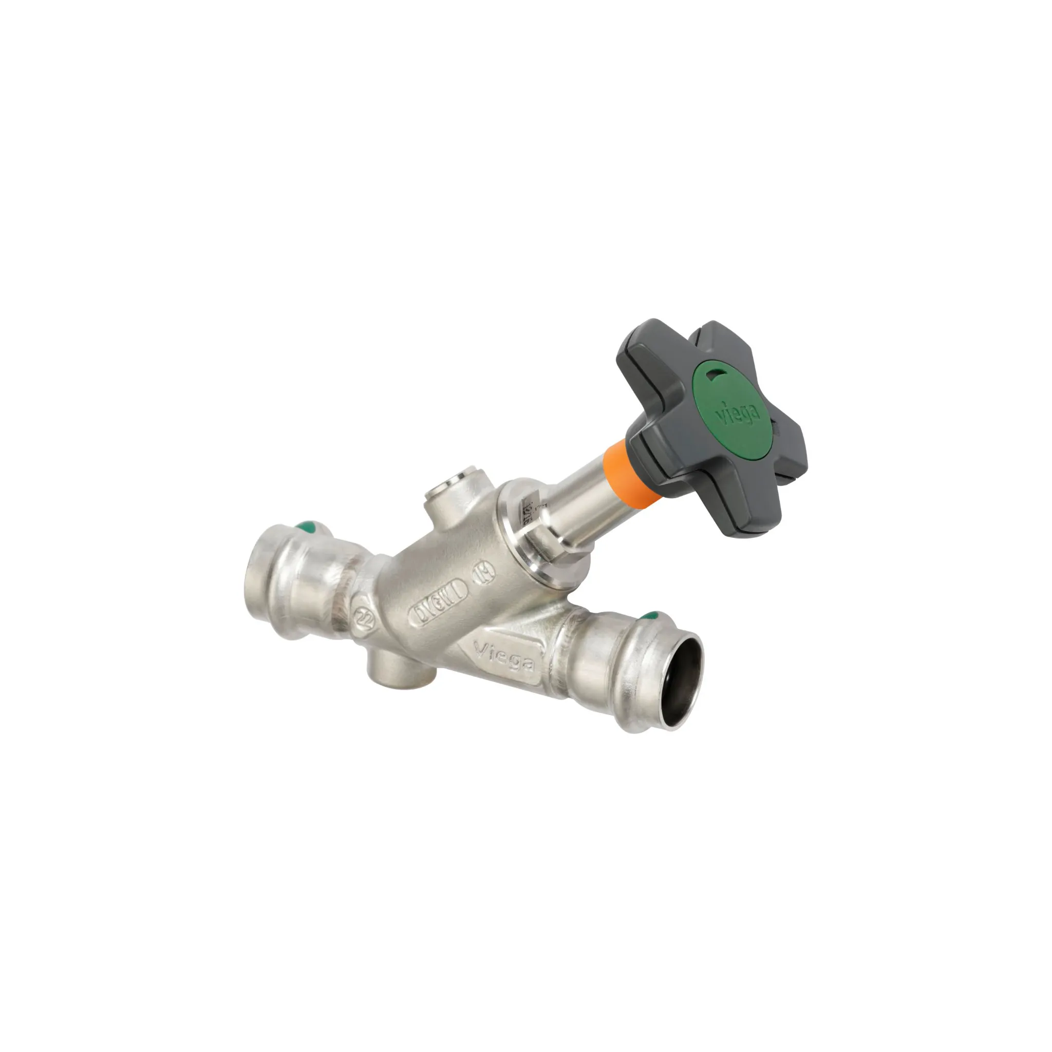 VIEGA Sanpress INOX ventil nasjedni easytop kosi DN20