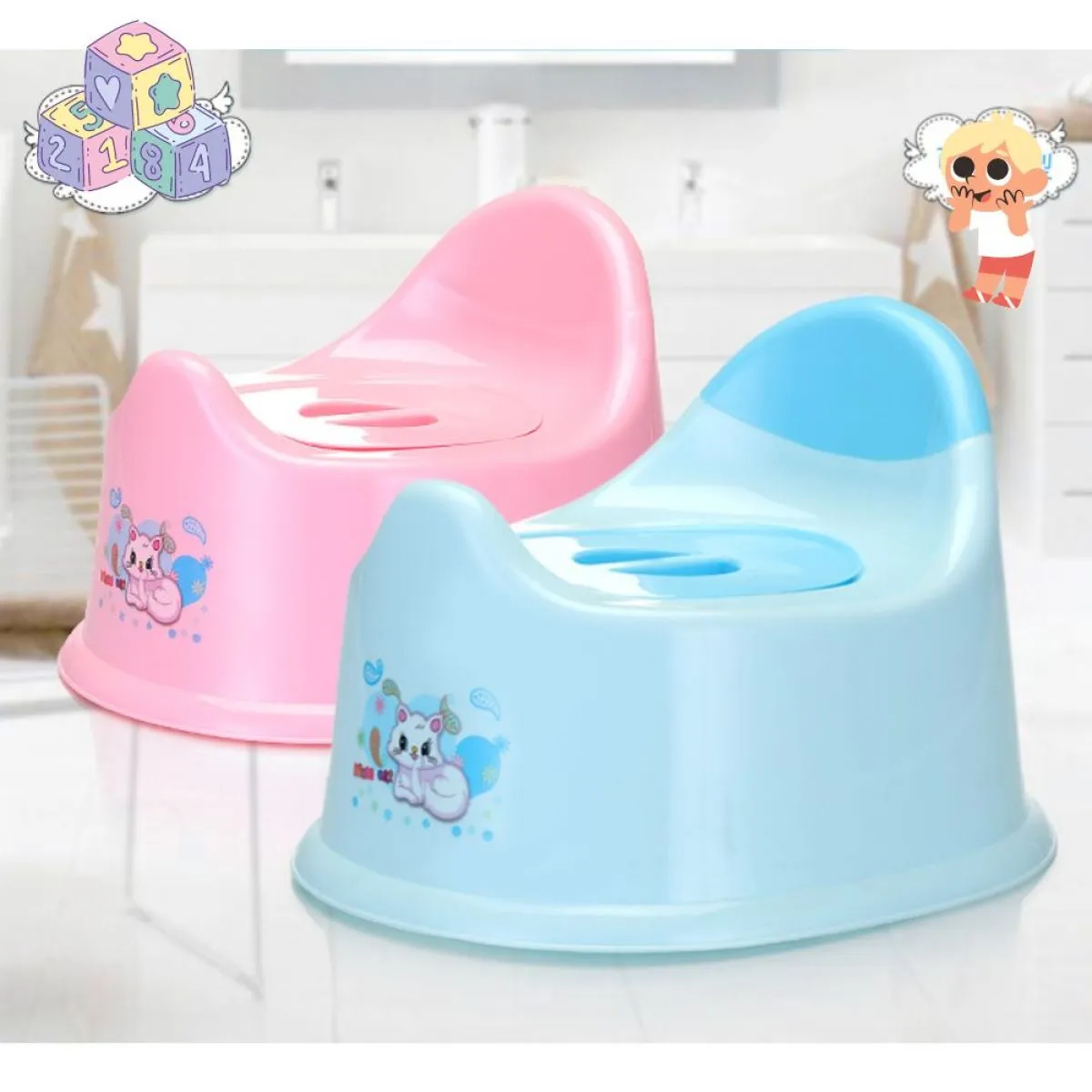 dječja kahlica- ergonomic potty training - slika 5